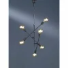 Luminaires Trio Suspensions|Suspension Trio CROSS Noir, 6 lumières