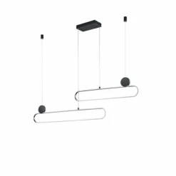 Luminaires Trio Suspensions|Suspension Trio Grant LED Aluminium, 1 lumière