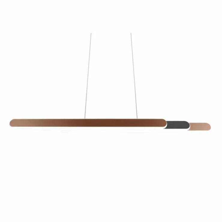 Luminaires Trio Éclairage Led|Suspension Trio Helios LED Brun, 1 lumière