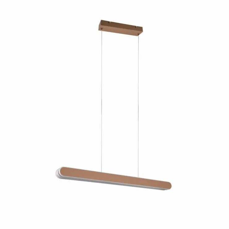Luminaires Trio Éclairage Led|Suspension Trio Helios LED Brun, 1 lumière