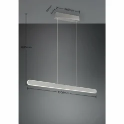 Luminaires Trio Éclairage Led|Suspension Trio HELIOS LED Aluminium, 1 lumière