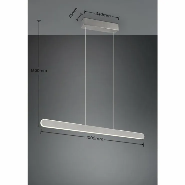 Luminaires Trio Éclairage Led|Suspension Trio HELIOS LED Aluminium, 1 lumière