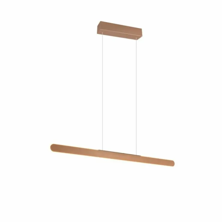 Luminaires Trio Éclairage Led|Suspension Trio HELIOS LED Brun, 1 lumière