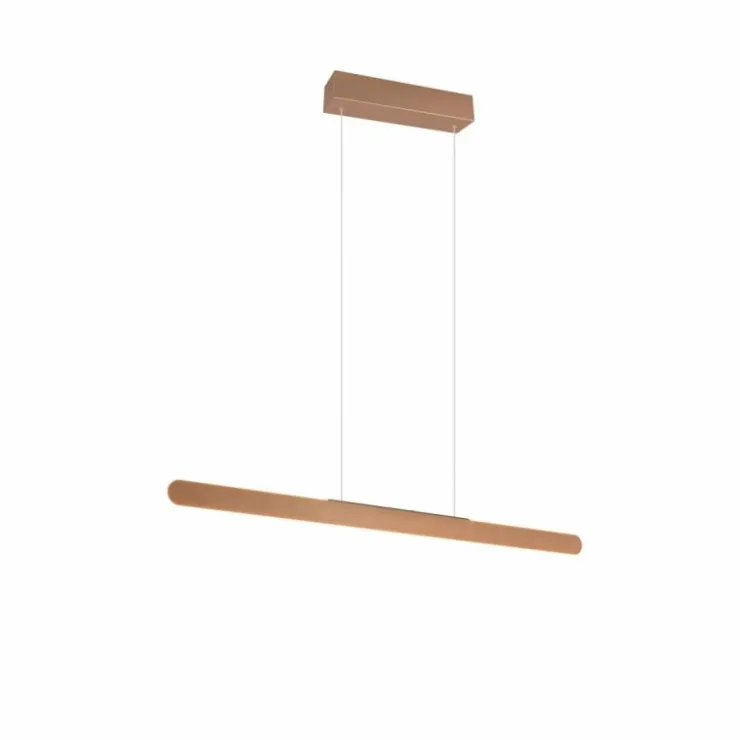 Luminaires Trio Éclairage Led|Suspension Trio HELIOS LED Brun, 1 lumière
