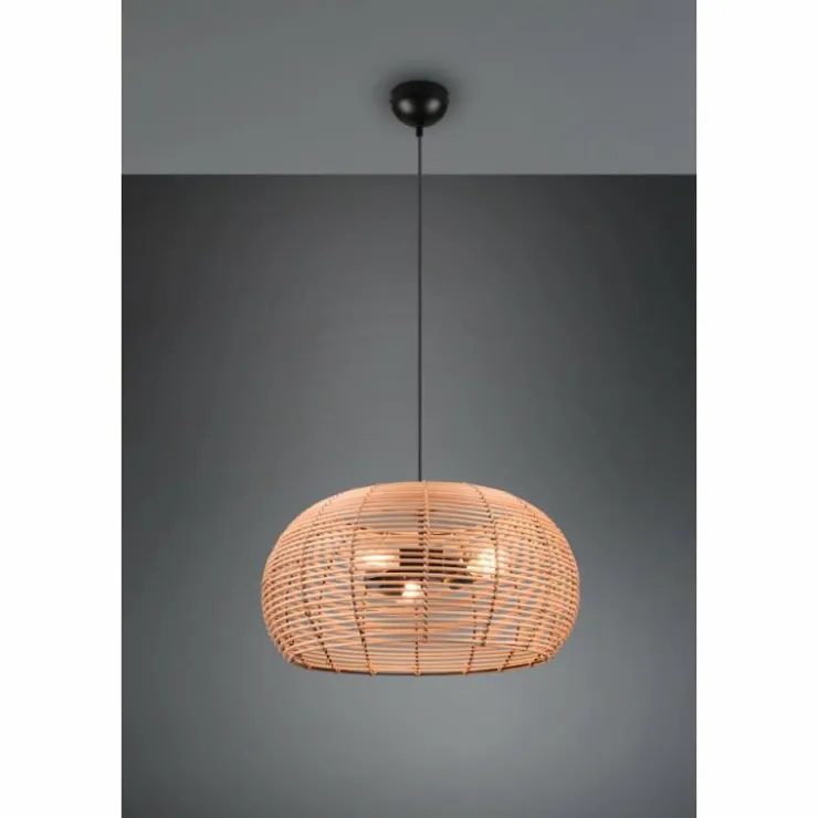 Luminaires Trio Suspensions|Suspension Trio Inga Noir, 3 lumières