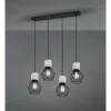 Luminaires Trio Suspensions|Suspension Trio Jamiro Noir, 4 lumières