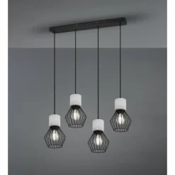 Luminaires Trio Suspensions|Suspension Trio Jamiro Noir, 4 lumières