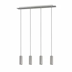 Luminaires Trio Suspensions|Suspension Trio Leuchten MARLEY Nickel mat, 4 lumières