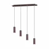Luminaires Trio Suspensions|Suspension Trio Leuchten MARLEY Rouille, 4 lumières