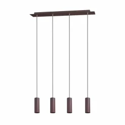Luminaires Trio Suspensions|Suspension Trio Leuchten MARLEY Rouille, 4 lumières