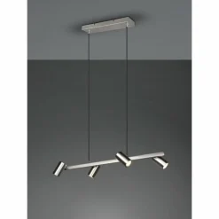 Luminaires Trio Suspensions|Suspension Trio MARLEY Nickel mat, 4 lumières