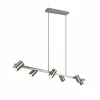 Luminaires Trio Suspensions|Suspension Trio MARLEY Nickel mat, 6 lumières