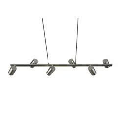 Luminaires Trio Suspensions|Suspension Trio MARLEY Nickel mat, 6 lumières