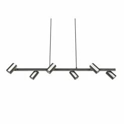Luminaires Trio Suspensions|Suspension Trio MARLEY Nickel mat, 6 lumières