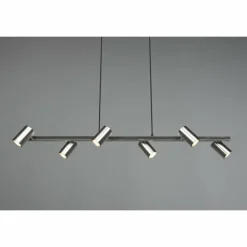 Luminaires Trio Suspensions|Suspension Trio MARLEY Nickel mat, 6 lumières