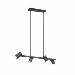 Luminaires Trio Suspensions|Suspension Trio MARLEY Noir, 4 lumières