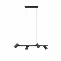 Luminaires Trio Suspensions|Suspension Trio MARLEY Noir, 4 lumières