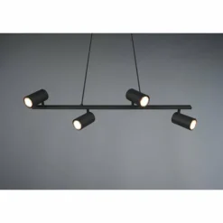 Luminaires Trio Suspensions|Suspension Trio MARLEY Noir, 4 lumières
