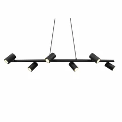 Luminaires Trio Suspensions|Suspension Trio MARLEY Noir, 6 lumières