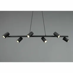 Luminaires Trio Suspensions|Suspension Trio MARLEY Noir, 6 lumières