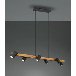 Luminaires Trio Suspensions|Suspension Trio MARLEY Noir, 6 lumières