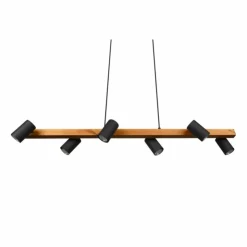 Luminaires Trio Suspensions|Suspension Trio MARLEY Noir, 6 lumières