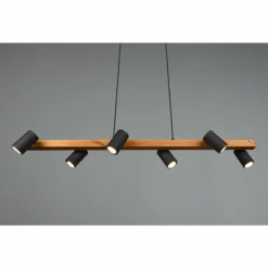 Luminaires Trio Suspensions|Suspension Trio MARLEY Noir, 6 lumières