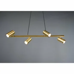 Luminaires Trio Suspensions|Suspension Trio Marley Vieux laiton, 4 lumières