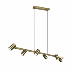 Luminaires Trio Suspensions|Suspension Trio Marley Vieux laiton, 6 lumières