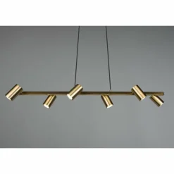 Luminaires Trio Suspensions|Suspension Trio Marley Vieux laiton, 6 lumières