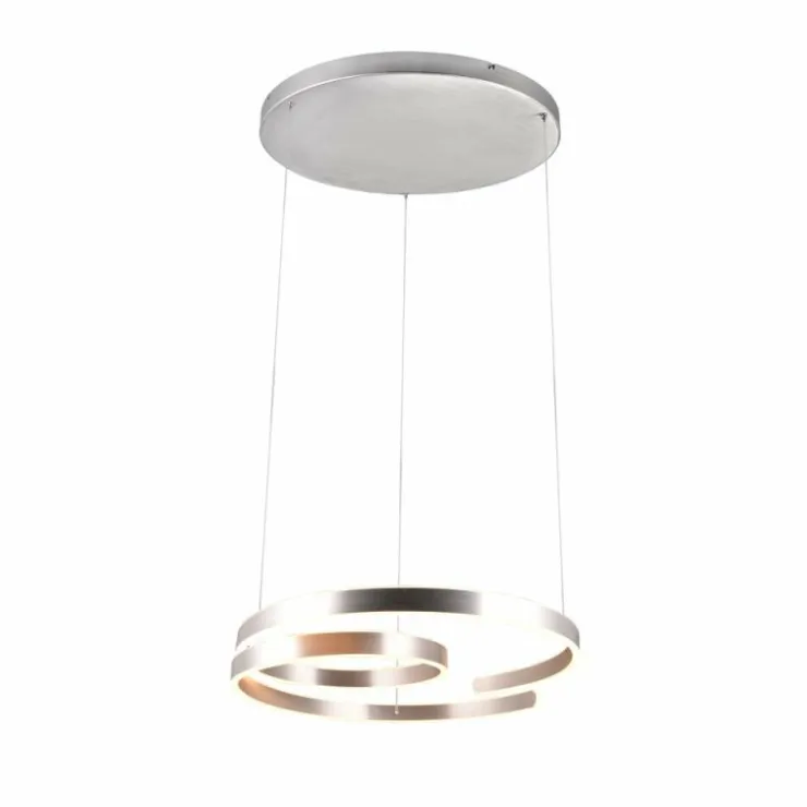 Luminaires Trio Éclairage Led|Suspension Trio Marnie LED Aluminium brossé, 1 lumière