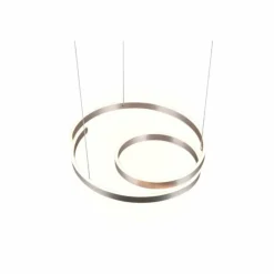 Luminaires Trio Éclairage Led|Suspension Trio Marnie LED Aluminium brossé, 1 lumière