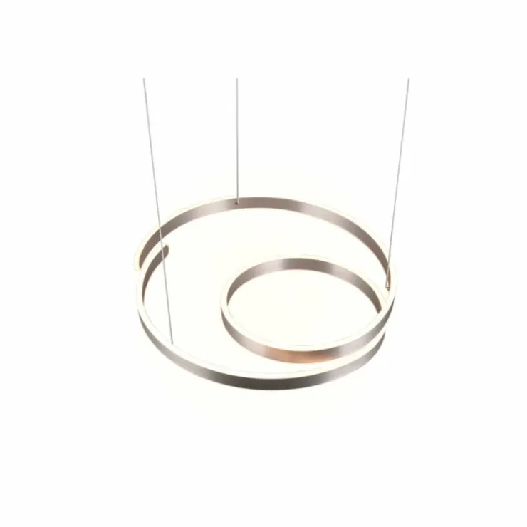 Luminaires Trio Éclairage Led|Suspension Trio Marnie LED Aluminium brossé, 1 lumière