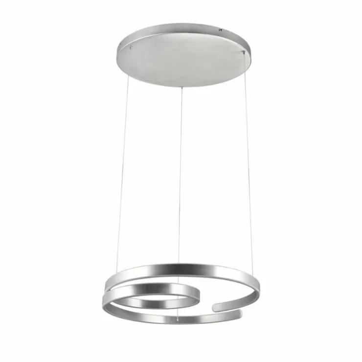 Luminaires Trio Éclairage Led|Suspension Trio Marnie LED Aluminium brossé, 1 lumière