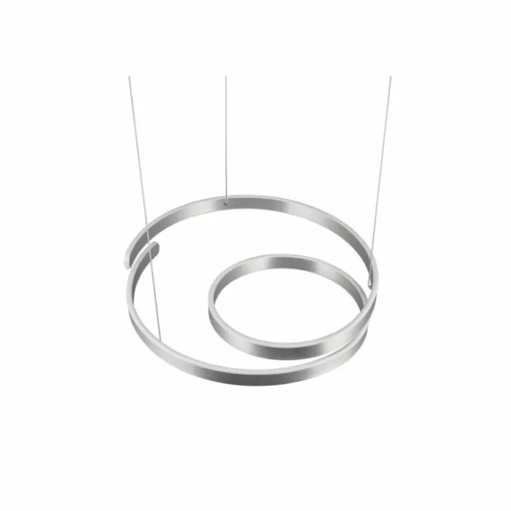 Luminaires Trio Éclairage Led|Suspension Trio Marnie LED Aluminium brossé, 1 lumière