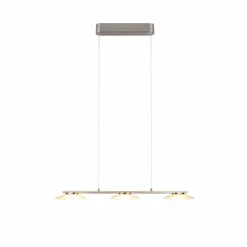 Luminaires Trio Éclairage Led|Suspension Trio Merton LED Nickel mat, 3 lumières