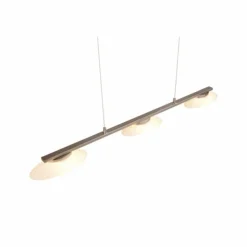 Luminaires Trio Éclairage Led|Suspension Trio Merton LED Nickel mat, 3 lumières