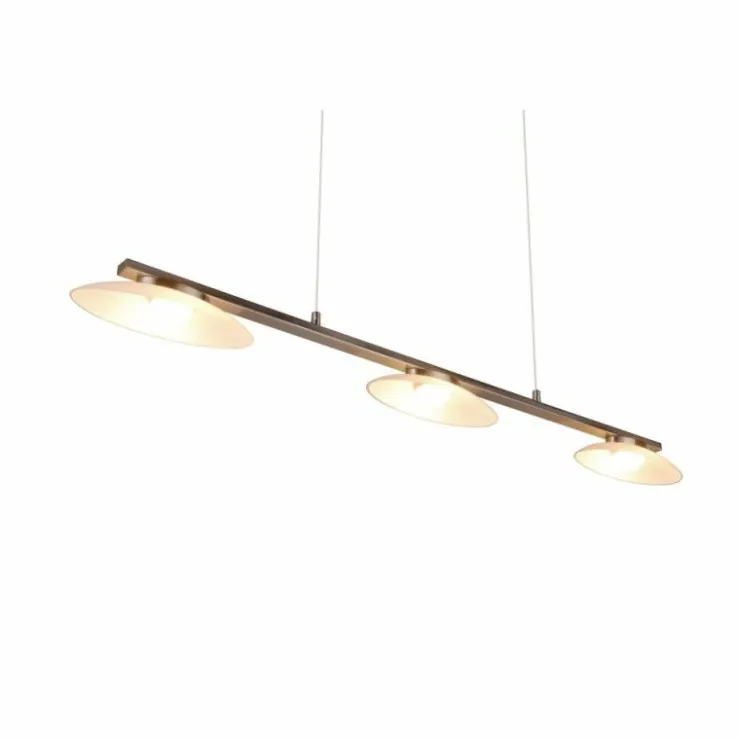 Luminaires Trio Éclairage Led|Suspension Trio Merton LED Nickel mat, 3 lumières