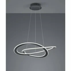 Luminaires Trio Éclairage Led|Suspension Trio OAKLAND LED Anthracite, 1 lumière