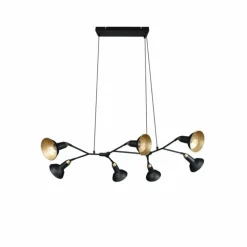 Luminaires Trio Suspensions|Suspension Trio Roxie Laiton, Noir, 7 lumières