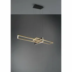 Luminaires Trio Éclairage Led|Suspension Trio Salinas LED Noir, 1 lumière