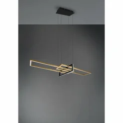 Luminaires Trio Éclairage Led|Suspension Trio Salinas LED Noir, 1 lumière