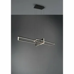 Luminaires Trio Éclairage Led|Suspension Trio Salinas LED Noir, 1 lumière