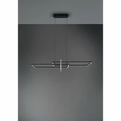 Luminaires Trio Éclairage Led|Suspension Trio Salinas LED Noir, 1 lumière
