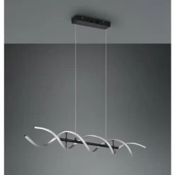 Luminaires Trio Éclairage Led|Suspension Trio Sequence LED Aluminium, Noir, 1 lumière