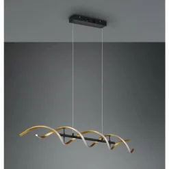Luminaires Trio Éclairage Led|Suspension Trio Sequence LED Laiton, Noir, 1 lumière