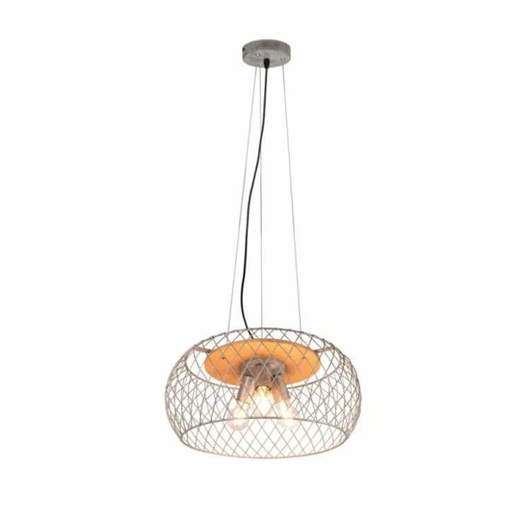 Luminaires Trio Suspensions|Suspension Trio Tamil Brun foncé, Nickel mat, 3 lumières