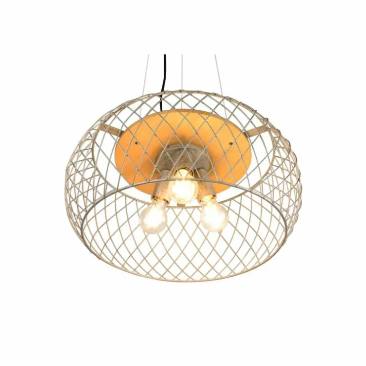 Luminaires Trio Suspensions|Suspension Trio Tamil Brun foncé, Nickel mat, 3 lumières