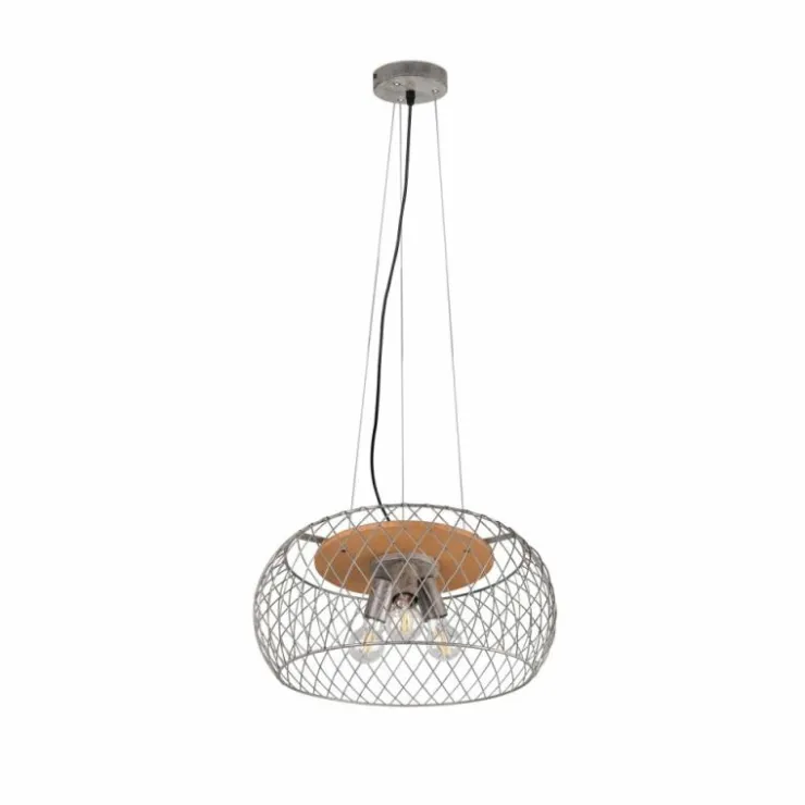 Luminaires Trio Suspensions|Suspension Trio Tamil Brun foncé, Nickel mat, 3 lumières