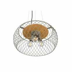 Luminaires Trio Suspensions|Suspension Trio Tamil Brun foncé, Nickel mat, 3 lumières